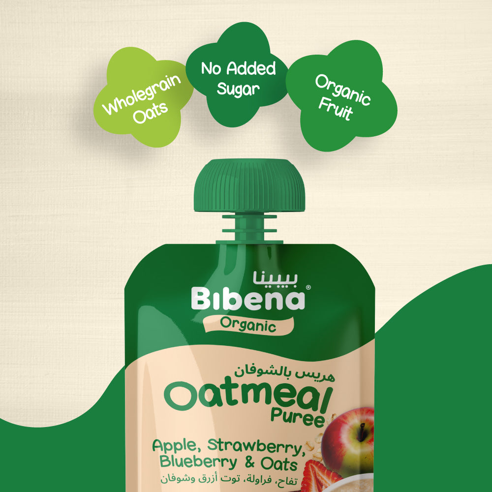 Bibena Organic Baby Puree Apple, Sweet Potato, Prune & Oats 120g