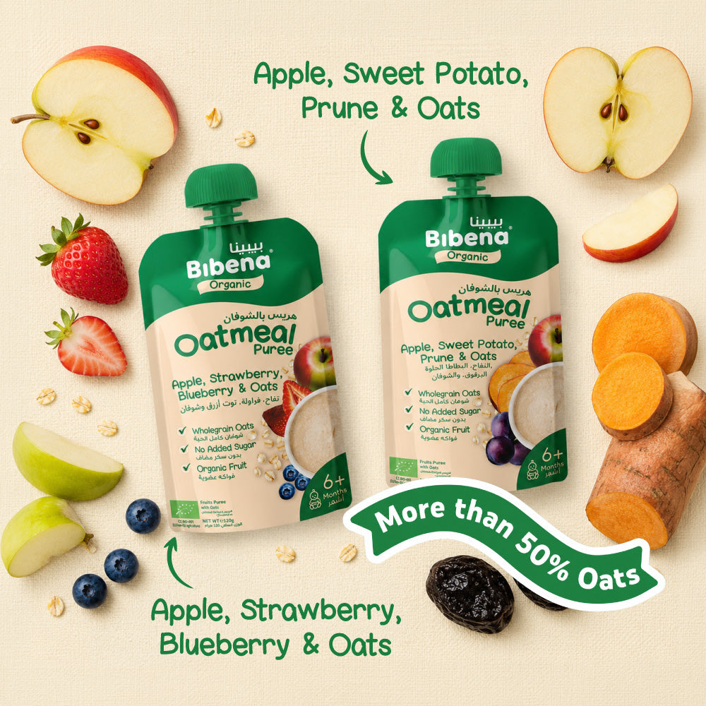 Bibena Organic Baby Puree Apple, Sweet Potato, Prune & Oats 120g