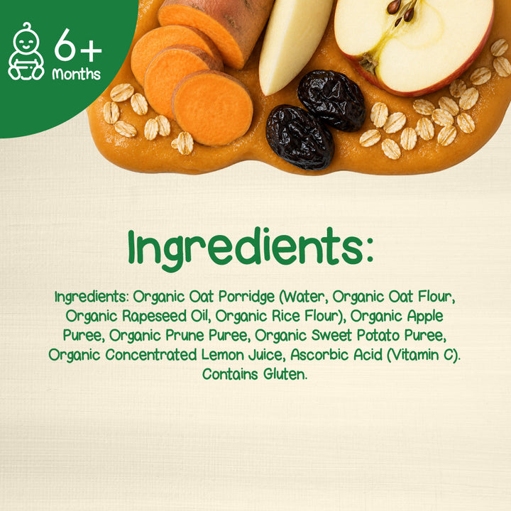 Bibena Organic Baby Puree Apple, Sweet Potato, Prune & Oats 120g